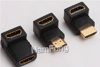 HDMI 轉接頭，HDMI 19PIN AM TO HDMI 19PIN AF  90度 轉換頭，南方大廈，國際電子城，廣州電子城
