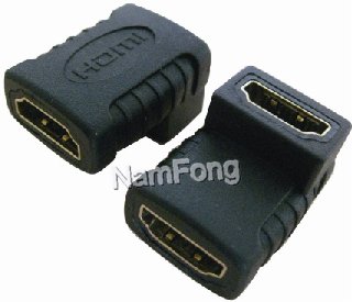 HDMI 轉接頭，MICRO HDMI轉接頭，HDMI 19PIN 母對母 90度 轉接頭,HDMI轉接頭，MHL 視頻轉接線，廣東電子城