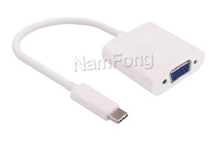 USB3.1cabel,USB C type,USB  Type c to VGA 15PIN cable 白色，華為手機配件，華為手機充電線，小米手機塊充線，國產手機充電線
