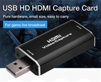 USB Capture HDMI視頻卡廣播實時流和錄制，HDMI到USB加密狗全高清1080P實時流和視頻游戲抓取轉換器