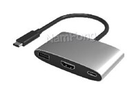 USB Type C to HDMI+USB 2.0+PD 鋁合金