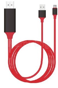 Type C to HDMI /USB充電公頭 ABS外殼視頻線-TH-002