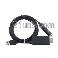 MHL視頻線,MHL cable,MHL廠家,MHL高清線,HDMI AM TO MICRO 5P+11P+USB MHL CABLE