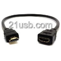 HDMI高清線，HDMI 19P AM TO HDMI 19P AF CABLE，MHL 生產工廠，MHL 廣州廠家，MHL 東莞工廠