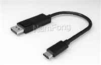 USB TYPE C TO DP M 轉接線 黑色,TYPE C TO DP M，HDMI TO TYPE C CABLE , C TO HDMI，HDMI 轉C 視頻線工廠